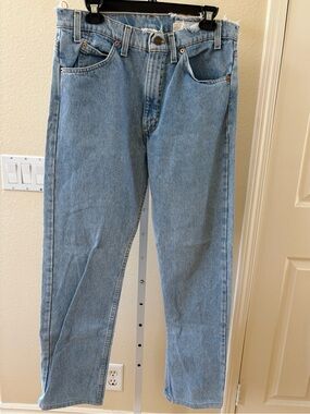 Aligrace Vintage 505 Levi’s Orange Tab Light Wash Denim Jeans - Size 34